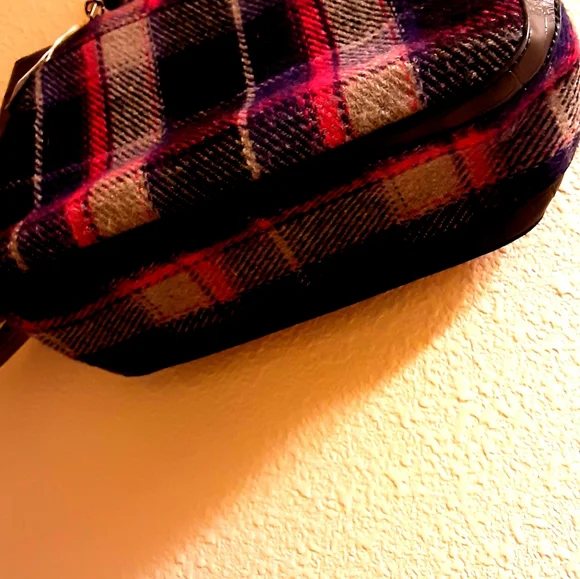 Relic By Fossil Purple Pink Plaid Shoulder & Hand Bag NWOT - Picture 14 of 16